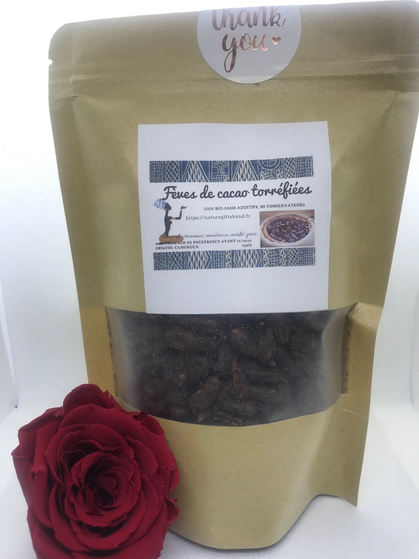 Fèves de cacao torréfiées