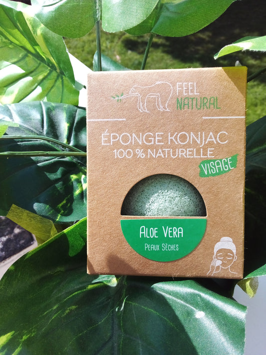 Eponge KONJAC 100% naturelle et bio